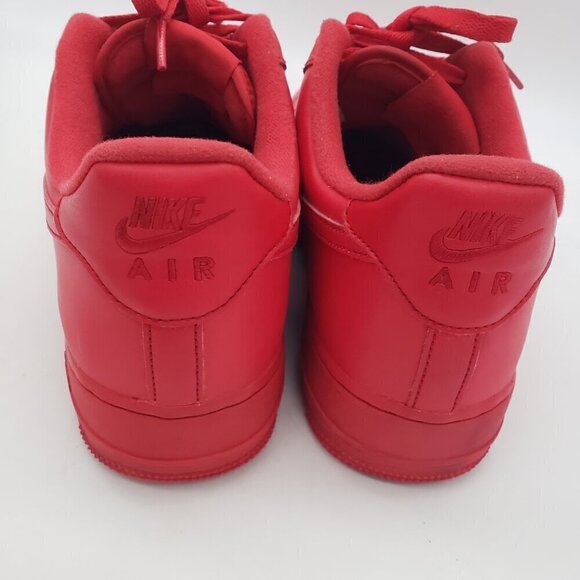Nike Air Force 1 Mens 11.5 Triple Red Low Shoe Sneaker CW6999-600 - Picture 5 of 12